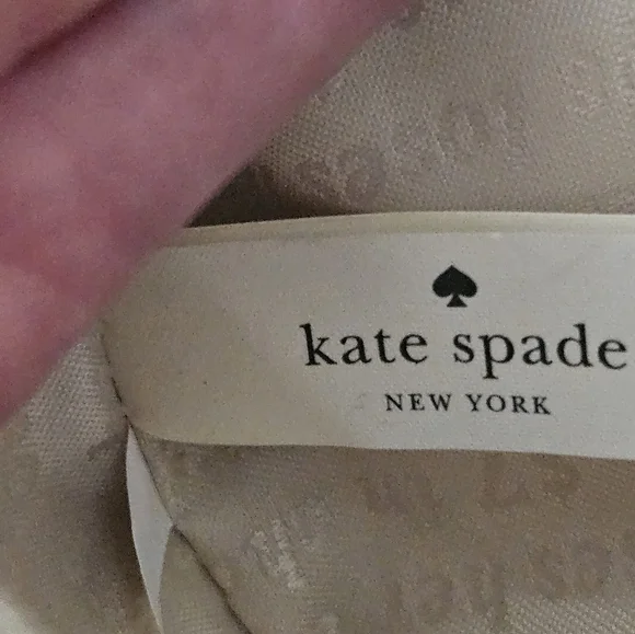 Kate Spade Story Book Gold Glitter Cosmetic Pouch - Picture 10 of 10